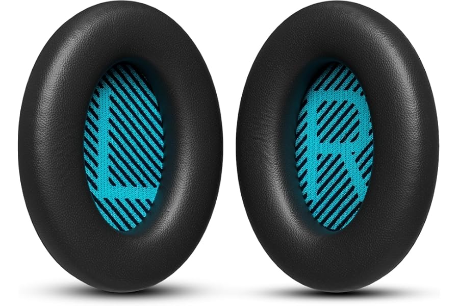 Replacement Earpads for Bose QuietComfort 15 QC15 QC25 QC2 QC35/Ae2 Ae2i Ae2w/SoundTrue & SoundLink Around-Ear & Around-Ear II - Ear Pads Cushions Replacement for Bose Headphones (Black)