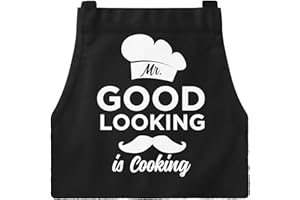 MoonWorks Herren Grillschürze Grillkönig Schürze für Männer Krone