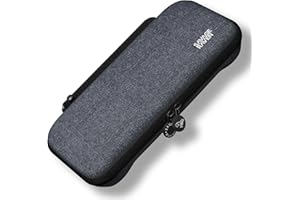 SAVAGE RAVEN by Skull & Co. Every Day Slim Carrying Case for Nintendo Switch 2: Portable Hard Shell Protective Travel Gaming Console Protection Case, Accessories, Storage, Denim