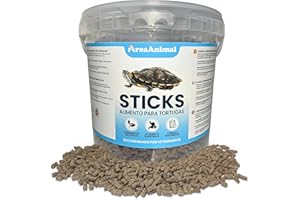 AreaAnimal - Comida Tortugas de Agua, 1.5KG/5,5L Comida Tortuga Stick, Alimento Tortuga Agua con Alto Valor Nutritivo, Alimento Tortugas Altamente Digestibles