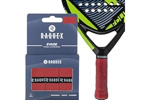 Raquex Nastro overgrip per Racchette da Padel Evade, 10 Colori, 3 Nastri overgrip per Palline, Spessore 0,65 mm, Assorbente, Leggermente appiccicoso e Antiscivolo per Racchette da Padel o Pickleball