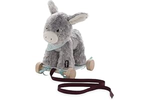 KALOO - Les Amis - Anon to Walk Regliss - Baby Soft Toy and Pull-Along Toy - From Birth, K962991 - Gray