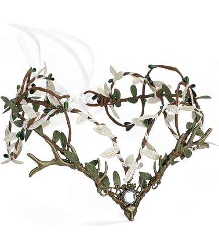 Halloween Stirnband Gothic Krone - Schwarzer Blumenkranz Mit Schädeln