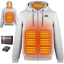 Verwarmde Jas voor de winter | Zwart | GRATIS Powerbank & Ebook