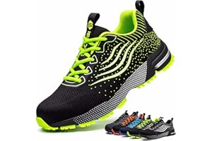 ISOOUS Chaussures de Sécurité Homme Legere Chaussures de Travail Femme Respirante Embout Acier Protection Baskets de Sécurité Confortable