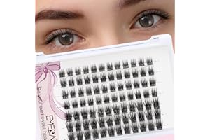 ‎EMEDA EMEDA DIY przedłużanie rzęs mix D curl 8mm 10mm 12mm Indywidualne rzęsy klastra Super cienka taśma DIY rzęsy Wielokrotnego użytku Naturalne Fałszywe rzęsy klastry rzęs (D02)