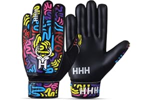 HHH Gants de gardien de but de football pour enfants avec gants de football pour enfants.