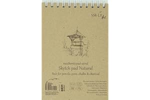 SM.LT Blocco da disegno spierale SMLT con carta riciclata - Formato A5, 70 Fogli, 100 g/mq