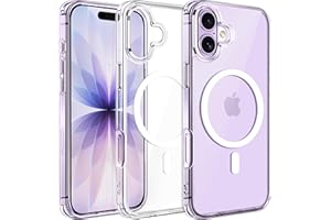 ivoler Klar Magnetisch Hülle für iPhone 17, [Kompatibel mit MagSafe] [Nie Vergilbung] [Militärischer Schutz] Stoßfest Kratzfest Transparent Schutzhülle Durchsichtige Handyhülle Case