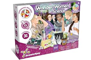 Science4you Wonder Women Science Kit för barn, 7, 8, 9+ år – 13 experiment för barn, leksak för flickor med hantverksset för