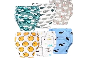 ORPAPA Töpfchen Trainingshose Baby Trainingshosen, Baby Kinder Töpfchen Unterwäsche Kleinkinder Windelhosen Toilettentraining Unterwäsch Töpfchen Trainingshose 6er-Pack