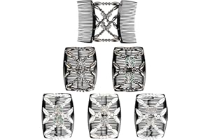 Dadabig 6 Stück Perlen Haarkämme Magie Elastische Haarspangen Doppel Dehnbar Kamm Afrikanische Haarklammer Hair Comb Schmuck Steckkamm Holz Hairclips für Damen Mädchen Haarschmuck (6 Stile)