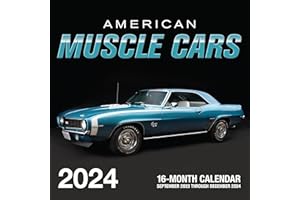 American Muscle Cars 2024: 16-Month Calendar: September 2023 to December 2024