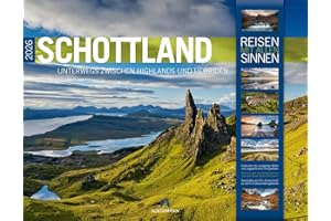 Schottland Kalender 2026 | Unterwegs zwischen Highlands und Hebriden | Imposanter Reise-Kalender im großen Querformat (54x42 cm) | Edinburgh