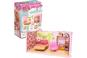 Goliath Suite Spaces - Deluxe Bedroom Set | Your Room, Your Rules! Contains 30 Bedroom Themed Accessories | Modular Dolls House Rooms with Customizable Furniture & Decor | For Ages 6+