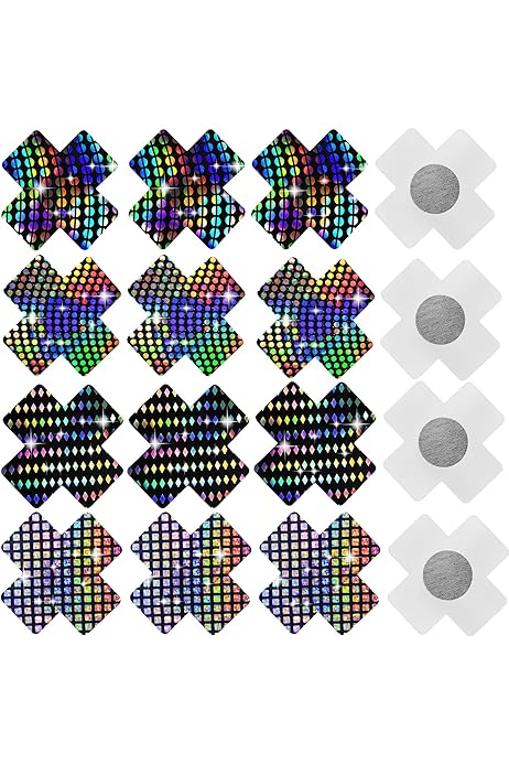 Copricapezzoli Monouso 10 Paia - Adesivi Invisibili Per Reggiseno, Nero 8 Cm - Foto 4