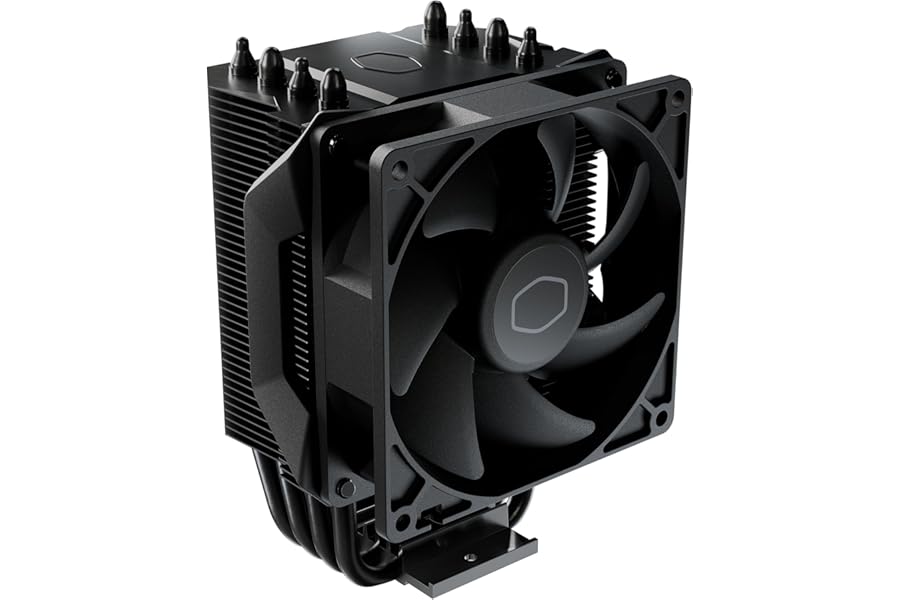 Cooler Master Hyper 411 Nano CPU Air Cooler - 4 Heat Pipes (TDP 180W), Easy-Mount 92mm Fan (PWM), Low-Clearance 136mm Aluminium Heatsink - AMD & Intel Socket Compatible