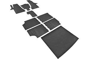 Z4L Gummifußmatten und Kofferraumwanne EIN Set geeignet für VW T6.1 Multivan 8 Sitze ab 2019 bis 2022 | L2 + Tunel