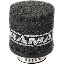 Ramair Filtro Aria Pod Per Moto - Nero, 34 Mm - Ad Alta Prestazione E Lavabile - Foto 3