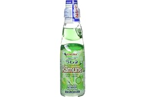 Kimura Melon Flavour Ramune Soft Drink 200 ml