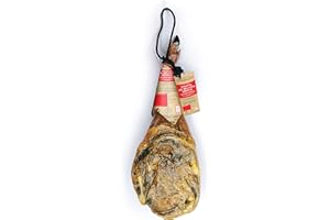 ‎ABEIOU aBeiou. Iberische Eichelschulter. Ganzes Bein. Iberischer Schinken. Reifezeit +30 Monate in Guijuelo (Spanien). Hycer Garantiezertifikat. Gewicht 4'5 bis 5 kg. Jamon iberico bellota. Patanegra.