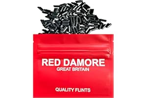 RED DAMORE 100 x Piedras para mechero, Pedernales universales para encendedores. Compatible con la mayoría de los encendedores - Negro