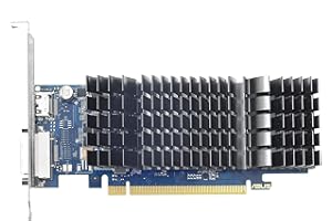 ASUS GeForce GT 1030 2GB GDDR5 low profile graphics card for silent HTPC build (with I/O port brackets)
