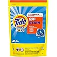 Tide Simply PODS +Oxi Liquid Laundry Detergent Pacs, Refreshing Breeze, 43 Pac Capsules,25 Ounces