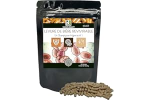 NAKURU | Levure de Bière Revivifiable | Gamme Beauty | Fabriqué en France | "Un Champignon Hyperactif!" | (90 Gélules de 395mg / Poids Net: 35,55g)
