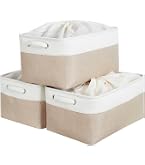 Mangata Grand Panier De Rangement En Tissu Pliable Gris Blanc - Boîte Extra Large Pour Vêtements, Jouets Et Étagères