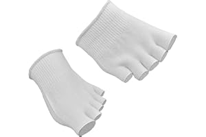 Medipaq® Gel Toe Socks - Orthopaedic Socks - Cushion Your Feet - Moisturising to Avoid Dry Skin - Heal Athlete's Foot by Separating Toes - 1 Pair White