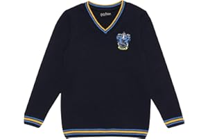 Popgear Jungen Harry Potter Ravenclaw Haus Strickpullover Marine Knitted Jumper
