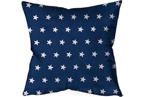 GLOCAL BERLIN Amilian Kissenhülle Kissenbezug Zierkissenbezug Kopfkissenbezug Kinderwagendecke 40x40 für Dekokissen Kissen deko Kinder Baby Deko Sternchen Blau