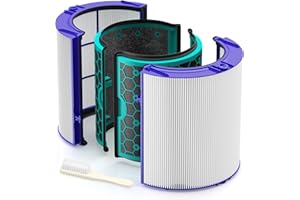 ISINLIVE Filtre de rechange pour purificateur d'air Dyson TP04 DP04 HP04 DP05 TP05 Filtre à charbon actif pour purificateur d'air Dyson