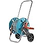 GARDENA CleverRoll S Set: Schlauchwagen mit 20 m Classic-Schlauch und Spritze, Nachtropfstopp, Kurbelseite frei wählbar…