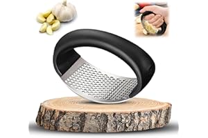 Upgraded Garlic Press Garlic Crusher Kitchen Garlic Rocker | 304 Stainless Steel | Premium Quality, Ginger Crusher, Easy to Use & Clean Kitchen Tool | Britiva