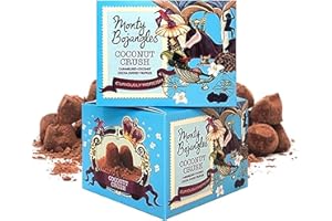 ‎MONTY BOJANGLES Monty Bojangles Coconut Crush Schokoladentrüffel mit Kakao bestäubt (2 x 150 g Schoko-Geschenkbox), Geschmack Caramelised Coconut, preisgekrönt