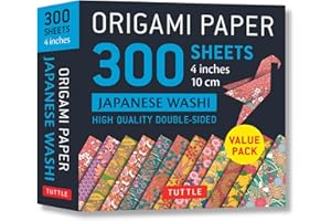 Origami Paper 300 sheets Japanese Washi Patterns 4" (10 cm): Tuttle Origami Paper: High-Quality Origami Sheets Printed with 12 Different Designs