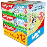 Colgate Kids Bluey, Children's Toothpaste, Mint 6+ Years, 12x50 ml | Anticavity Fluoride Toothpaste for Kids 6+ Years Old, 4x