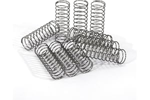 GUNGY Muelles de Compresion de Acero Inoxidable Resorte de Compresión 35mm Diámetro Alambre 0,8mm Diámetro interior 10mm Fuerza del Resorte 0,63kg 10 Piezas