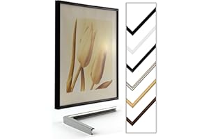 myposterframe Himalia 33 x 98 cm Bilderrahmen 98 x 33 cm Schwarz matt mit Kunstglas klar 1 mm