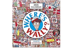 GRUPO ERIK Calendario 2025 pared ¿Dónde está Wally? - Calendario pared, Planificador mensual: Con espacio para anotar e Ilustraciones (30x30 cm)