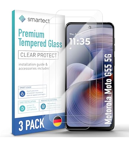 Vauki Verre Trempé Pour Motorola Moto G13/G23/G53 [2 Pièces] Film De Protection Écran Ultra HD Dureté 9H Glass Résistant Anti Rayures Avec Haute Transparence à 99% Sans Bulles Protecteur Vitre