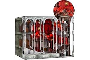 MiniCity Book Nook Kit-DIY domek dla lalek z drewna, miniaturowy zestaw domku, zestaw kącika książkowego dla dorosłych i nastolatków, drewniane puzzle 3D, kącik książkowy, zestawy wkładów do regału na