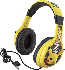 Pokemon PK140PIEXV8 Pikachu Youth Kid Safe Headphones Yellow : Amazon.it:  Elettronica
