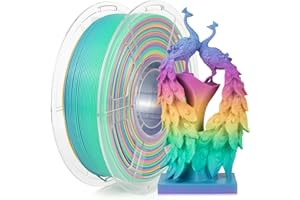 IEMAI High Speed Rainbow Filament, Fast Changing Color Rainbow PLA+ Filament 1.75mm Designed for High Speed 30-600mm/s, Fast Printing Speed PLA+ 3D Printing Filament, 1kg/Spool