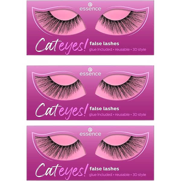 Essence LASH LIKE A BOSS False Lashes Nr. 01 OMG – Künstliche Wimpern Für Volumen & Länge, Vegan, Mit Wimpernkleber, Wiederverwendbar