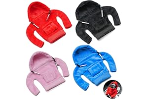 BAFLOVGA 4 Stück Schalthebel Hoodie, Schalthebel Haube, Schaltknauf Hoodie Shifter, Auto Schaltknauf Abdeckung, Mini Hoodie Schaltknauf überzug, Universal Auto Schaltgriff Abdeckung für Auto Dekorative