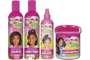 African Pride - Dream Kids Detangling Shampoo, Conditioner, Braid Spray & Leave-in Conditioner Set