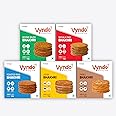 Vyndo All Bhakhri Combo of 5 pack (180 gm each), Millet Snacks, Gluten free, Healthy Snacks for Kids and Adults, Millet combo (Moong bajra, Masala Ragi, Roasted Ragi, Farali, Jeera)
